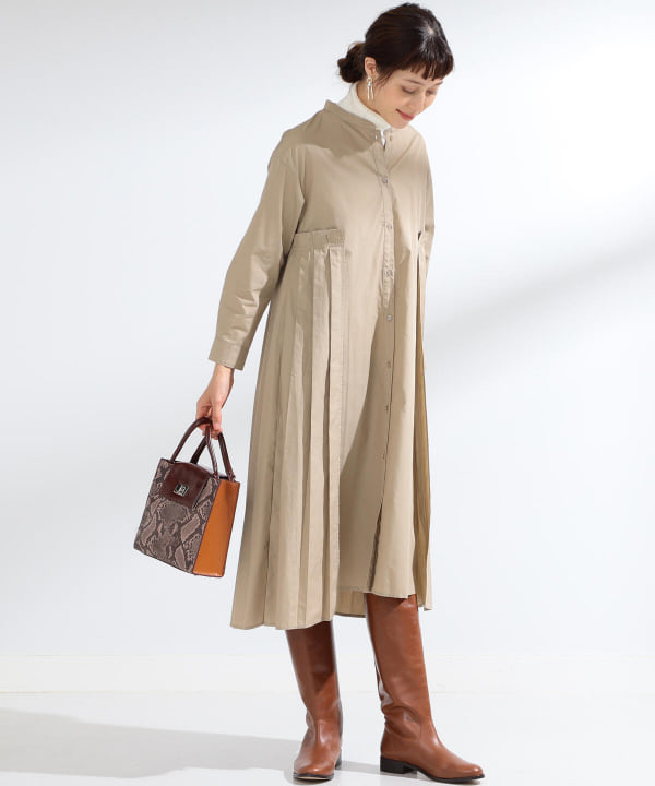 Ray Beams レイ ビームス Ray Beams プリーツ キリカエ フレア ワンピース ワンピース ワンピース 通販 Beams