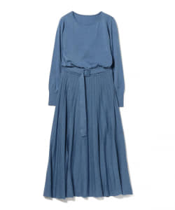 Ray BEAMS / ニット プリーツ スカート ワンピース