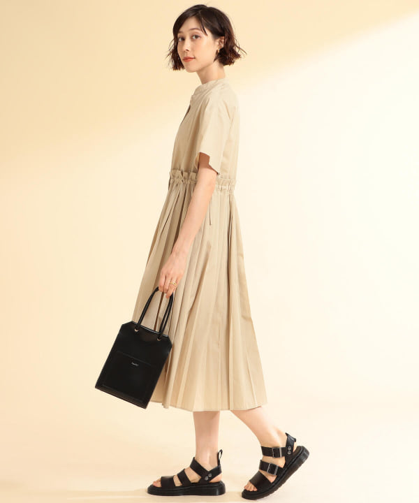 Ray Beams レイ ビームス Ray Beams バンドカラー プリーツ ワンピース ワンピース ワンピース 通販 Beams