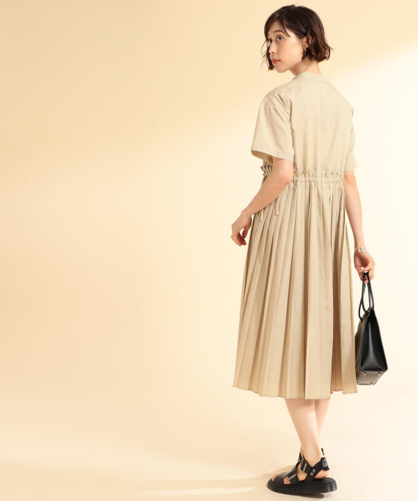 Ray Beams レイ ビームス Ray Beams バンドカラー プリーツ ワンピース ワンピース ワンピース 通販 Beams