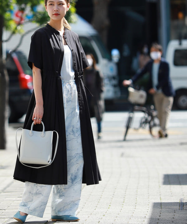 Ray Beams レイ ビームス Ray Beams バンドカラー プリーツ ワンピース ワンピース ワンピース 通販 Beams