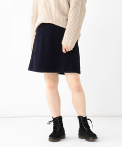 Ray BEAMS / フェイクスエード パッチポケット ミニスカート