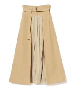 Ray BEAMS / プリーツ キリカエ フレア スカート