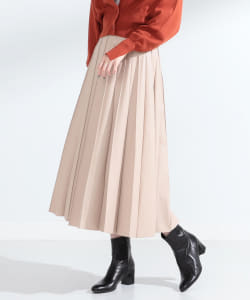 Ray BEAMS / 女裝 環保皮革 百摺裙