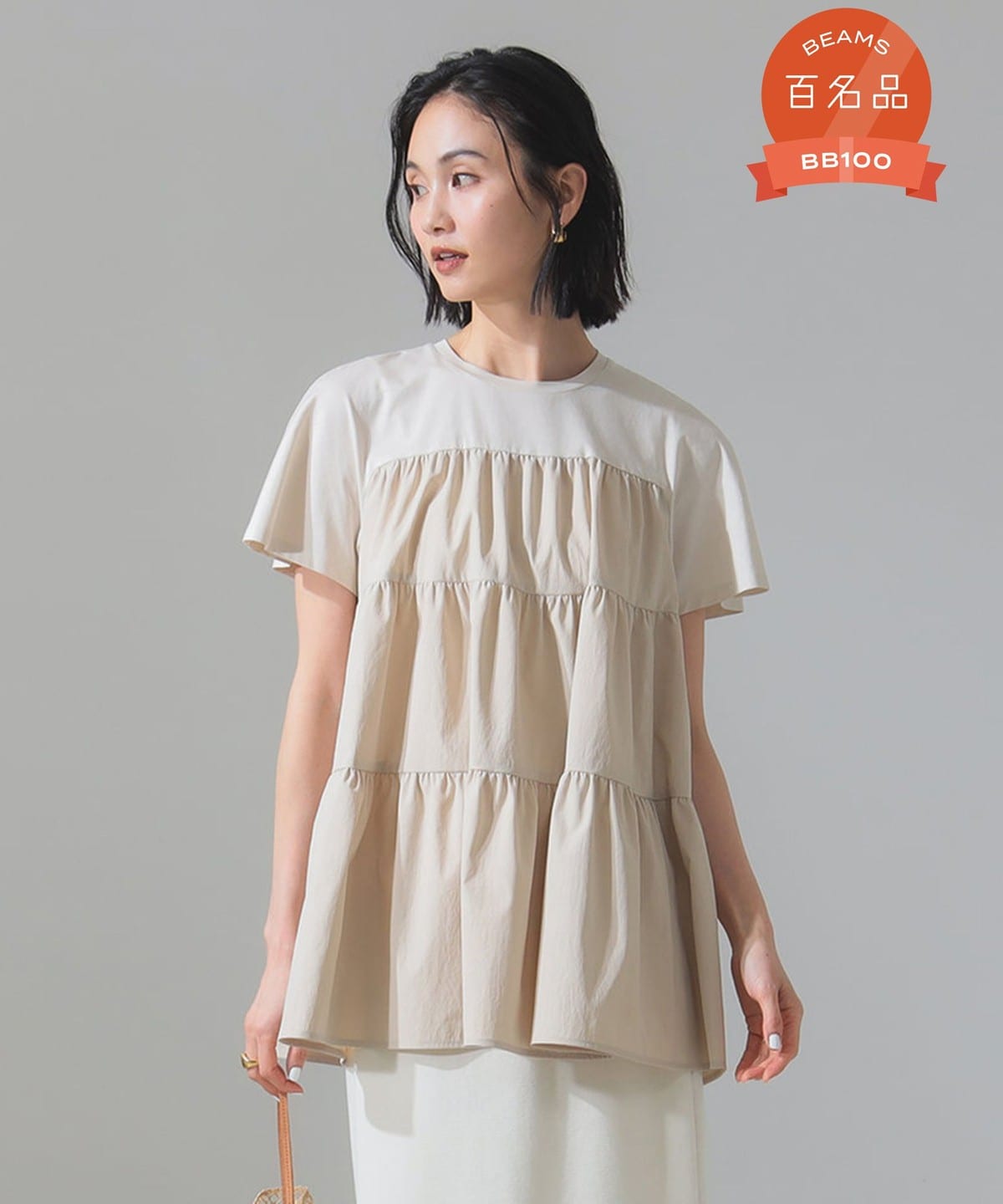 コンビ ティアード プルオーバー Tシャツ・カットソー WOMEN LATTE ONE SIZE コンビ ティアード プルオーバー Tシャツ・カットソー WOMEN LATTE ONE SIZE