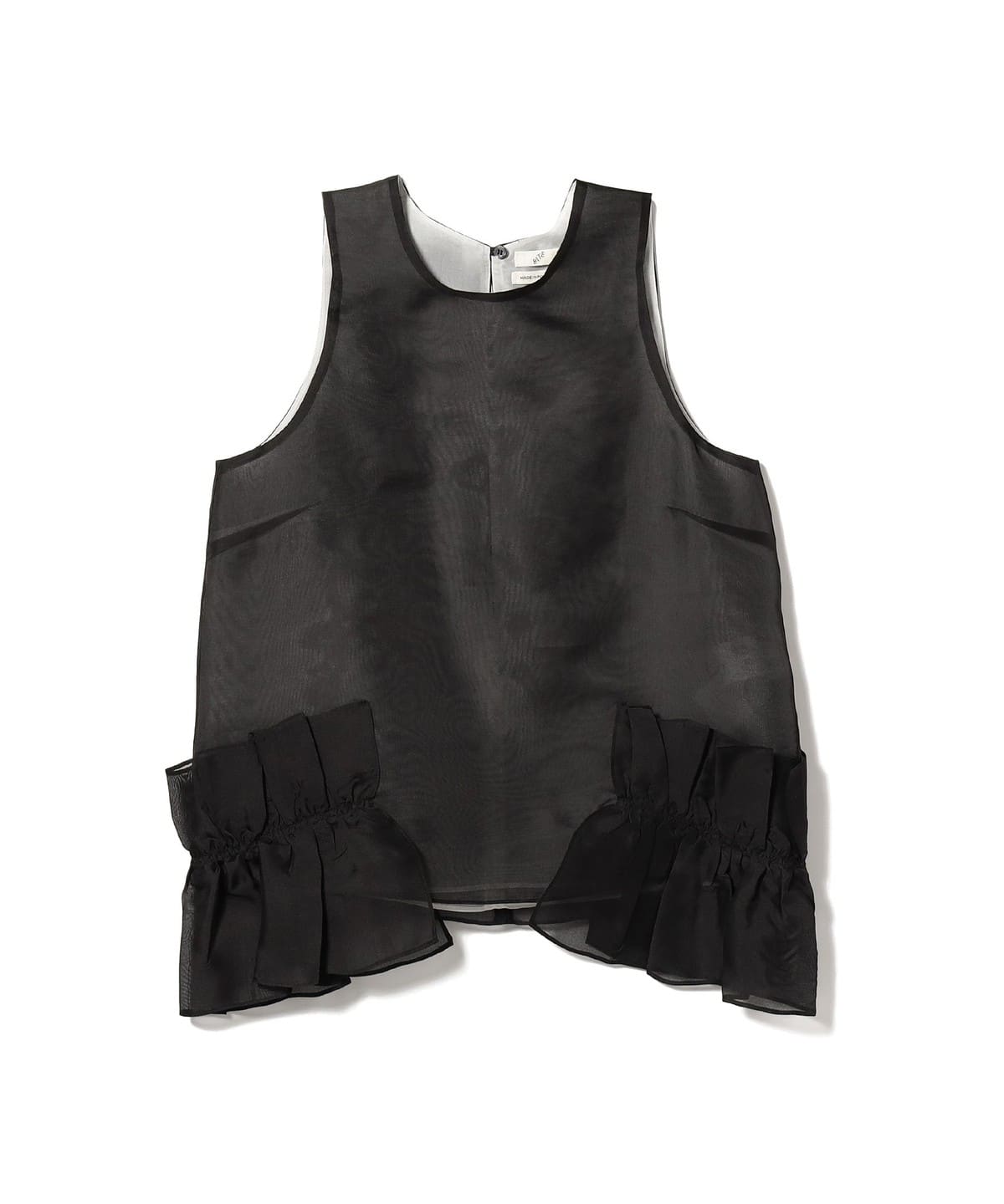 BITE / ORGANZA ノースリーブ フリルブラウス シャツ・ブラウス WOMEN BLACK 6 BITE / ORGANZA ノースリーブ フリルブラウス シャツ・ブラウス WOMEN BLACK 6