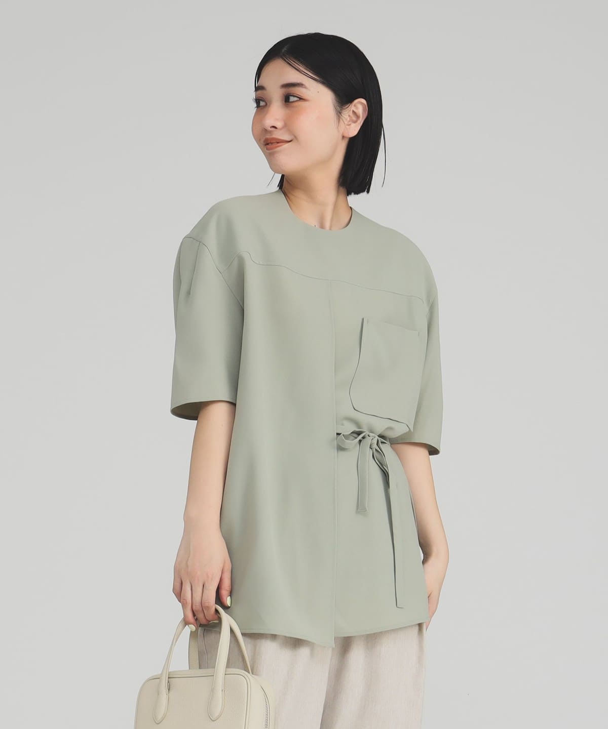 AKIRANAKA アキラ ナカ / Laurett スリット プルオーバー シャツ・ブラウス WOMEN GREEN 2 AKIRANAKA アキラ ナカ / Laurett スリット プルオーバー シャツ・ブラウス WOMEN GREEN 2