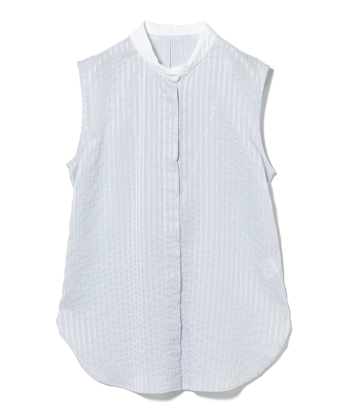 JOHN SMEDLEY ジョン スメドレー / サッカー ノースリーブ ブラウス シャツ・ブラウス WOMEN SAX ONE SIZE JOHN SMEDLEY ジョン スメドレー / サッカー ノースリーブ ブラウス シャツ・ブラウス WOMEN SAX ONE SIZE