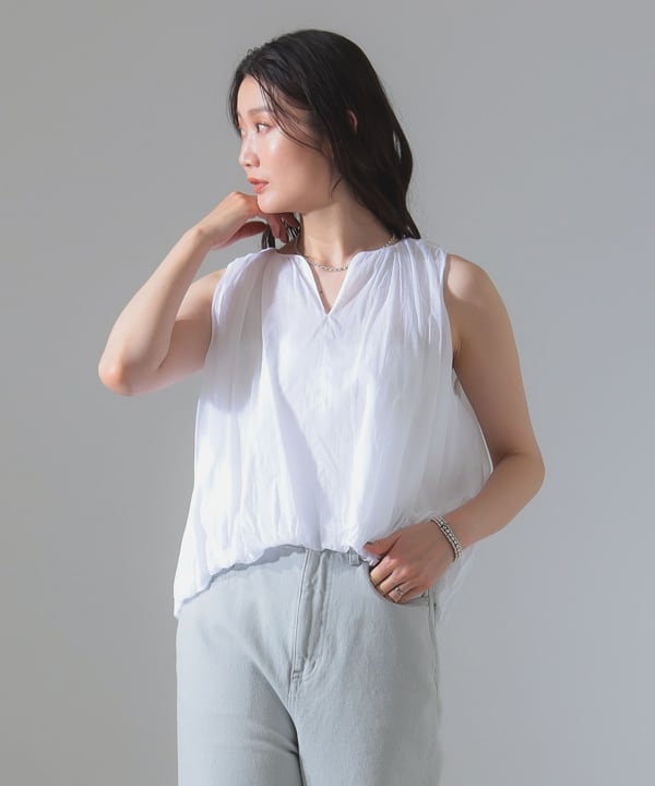 変形バルーンブラウス✨美品プルオーバー小花柄／トリコ