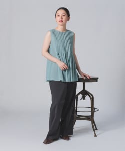 【3/13再降價】Demi-Luxe BEAMS / 女裝 巴里紗 細皺褶 上衣