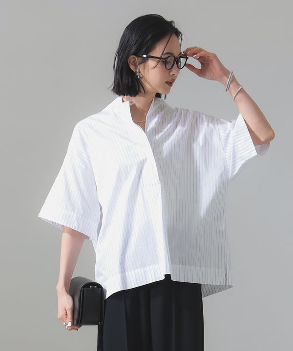Demi-Luxe BEAMS Demi-Luxe BEAMS肩船長襯衫（襯衫、女襯衫、女