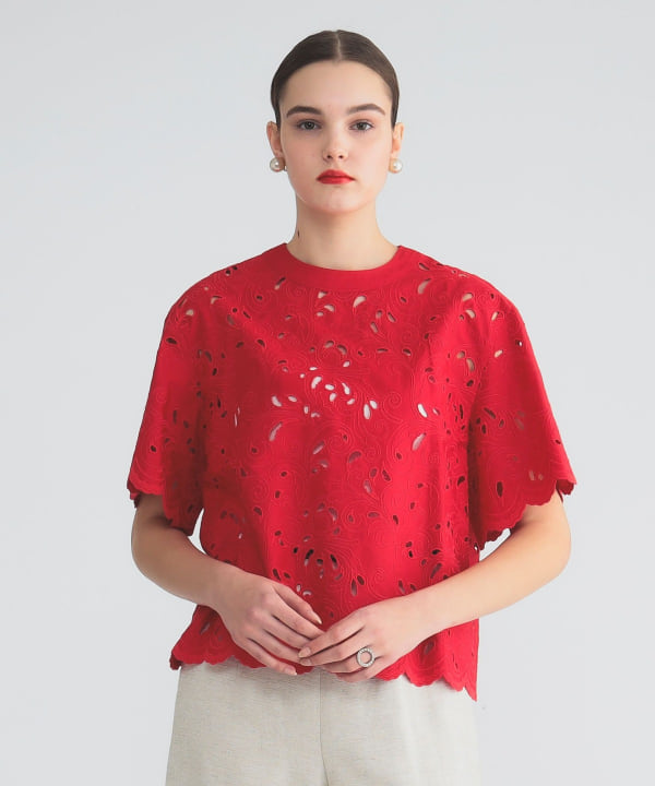 【送料込】新品未使用⭐︎ビースリー　 Aラインブラウス　Lサイズ 新品 タグ付 ビースリー Aラインブラウス Lサイズ オフホワイト