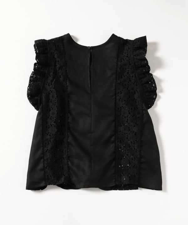 Demi-Luxe BEAMS - A PUPIL 2021fw プリントバンドカラーシャツ（ア ピューピル） Demi-Luxe BEAMS（デミルクス ビームス）A PUPIL / フリル