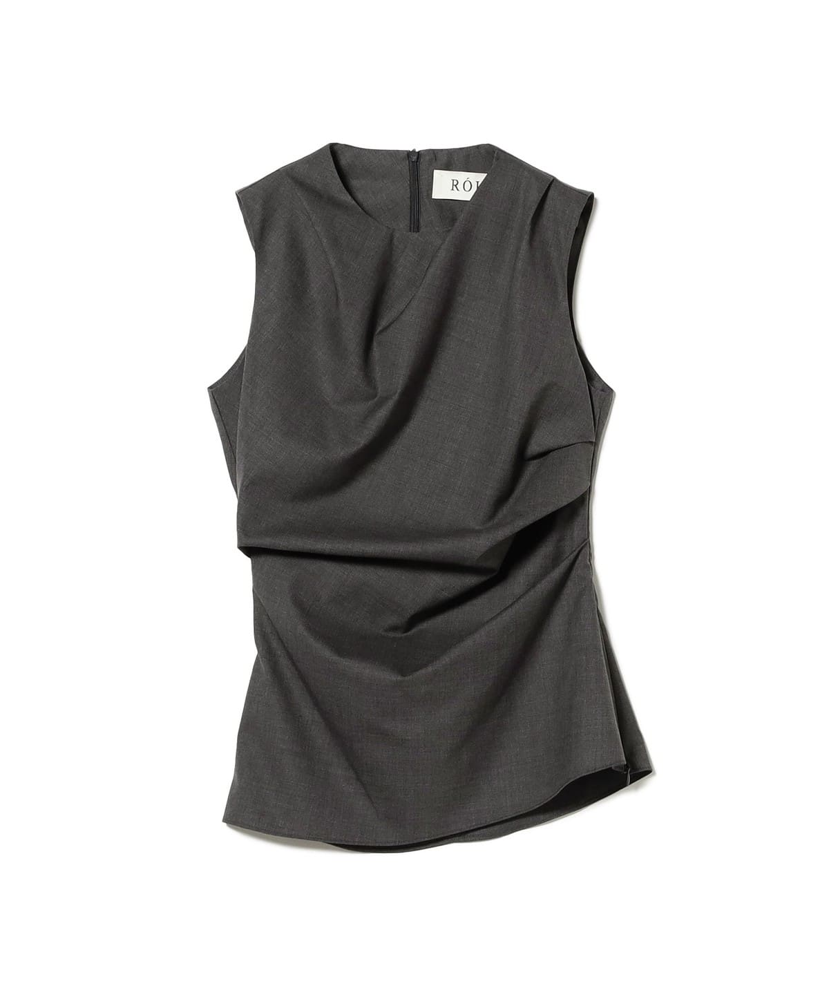 ROHE / ツイストドレープ ノースリーブ トップス トップス WOMEN DARK GREY MELANGE 34 ROHE / ツイストドレープ ノースリーブ トップス トップス WOMEN DARK GREY MELANGE 34