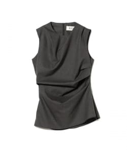 ROHE / ツイストドレープ ノースリーブ トップス