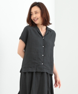 120%LINO / オープンカラー ショートスリーブシャツ