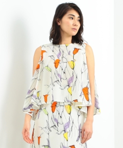 support surface / ショルダーカット ブラウス