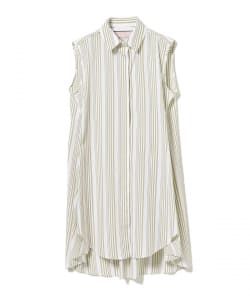 BAGUTTA / ストライプ ノースリーブシャツ