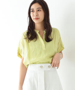 ■120%LINO / バンドカラー プルオーバー