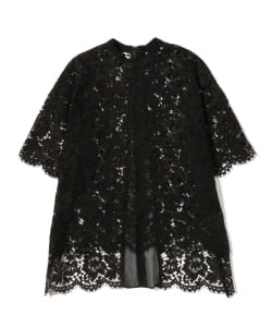 ROOM NO.8 BLACK / レース バックジップ トップス