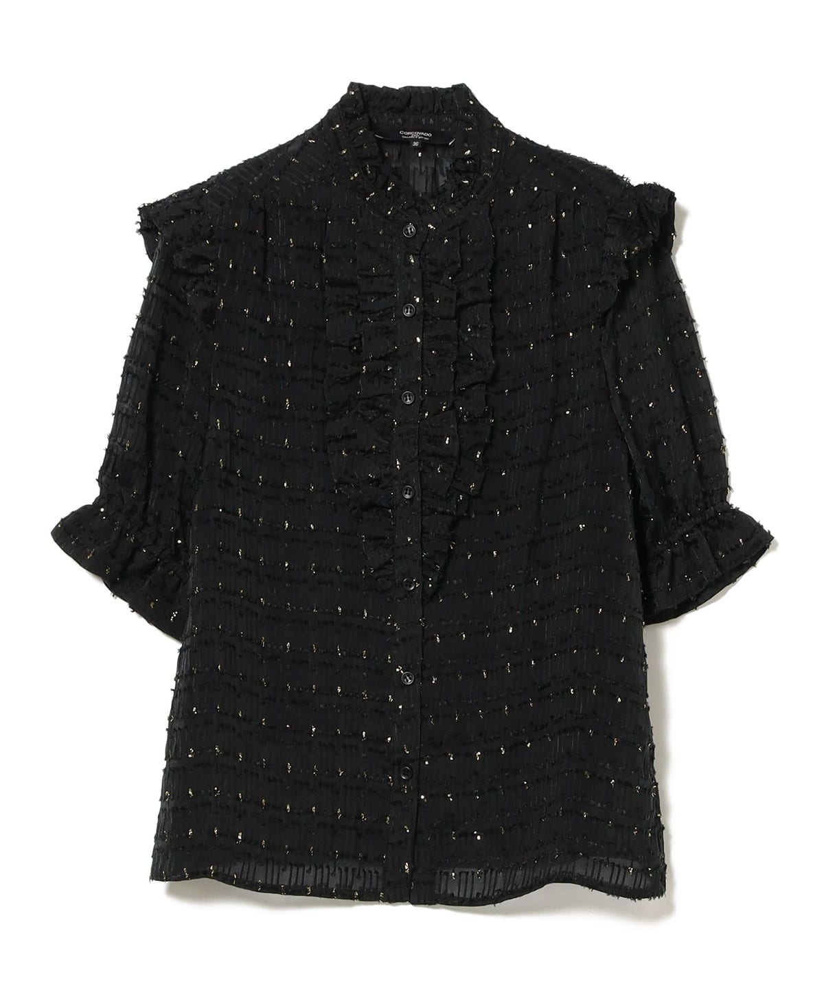 CORCOVADO コルコバード / ラメ ジャカード ブラウス シャツ・ブラウス WOMEN BLACK 38 CORCOVADO コルコバード / ラメ ジャカード ブラウス シャツ・ブラウス WOMEN BLACK 38