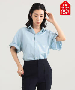 【+15%ポイントUP】AK+1 / ハーフスリーブ コットン シャツ