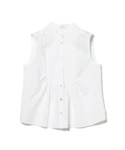 BARBA NAPOLI / プリーツ ノースリーブ ブラウス