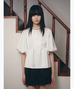 BEAMS SALON / シルキー パフブラウス