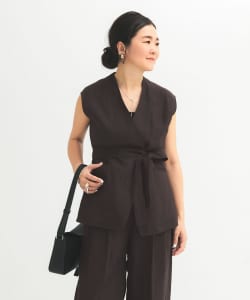 リネン ラップ ジレ ブラウス .M