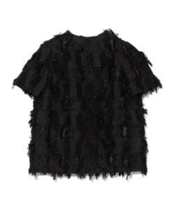 M・fil / ラメ クロス ジャカード ブラウス