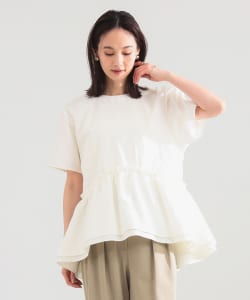 ダブル ペプラム ブラウス