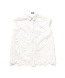 【モアバリエーション開催中】M・fil / レース フラワー フレンチスリーブ ブラウス