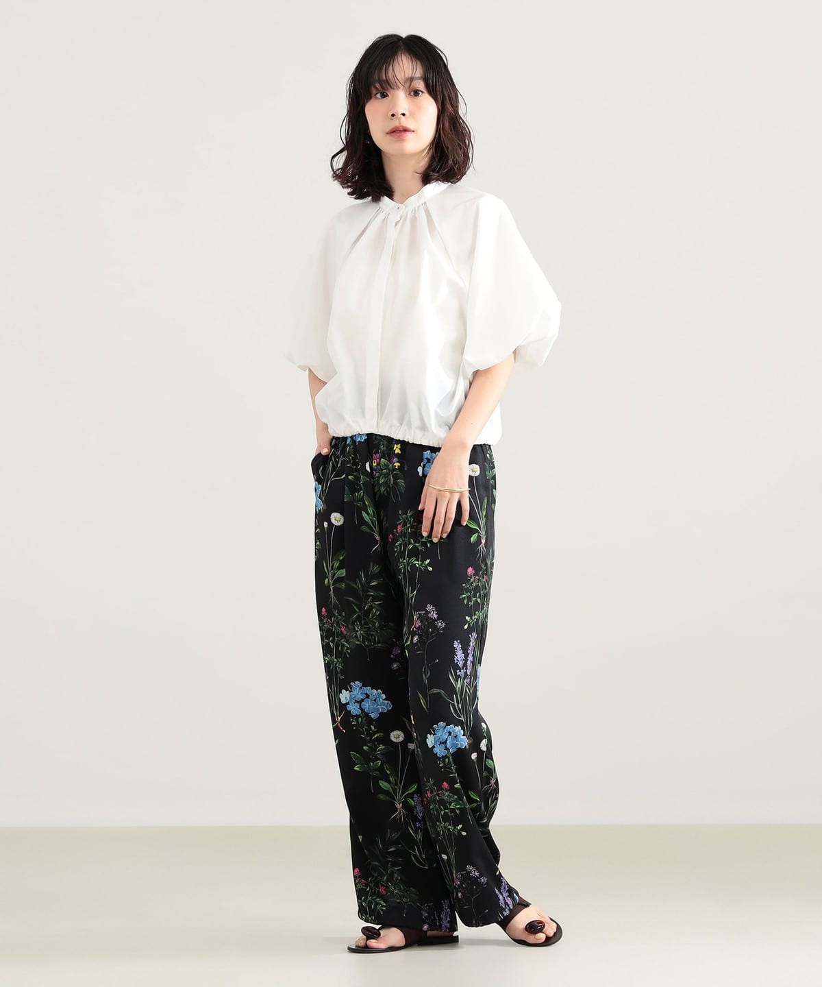 Demi-Luxe BEAMSラグランパフスリーブ ブラウス新品 20,900円 Demi-Luxe BEAMS（デミルクス ビームス）ラグラン パフスリーブ
