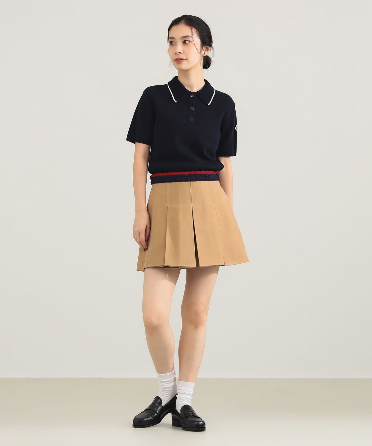 Demi-Luxe BEAMS（デミルクス ビームス）MONCLER / ライン ポロシャツ