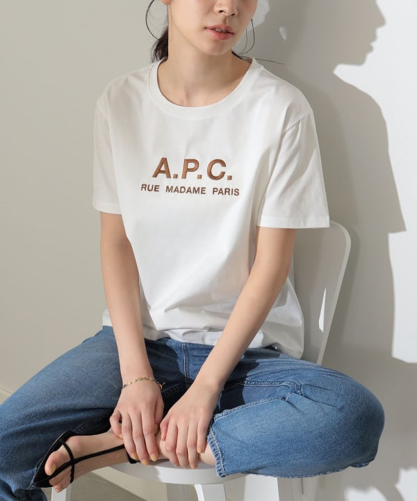 ビームス）A.P.C. × BEAMS / 別注 rue madame Tシャツ（Tシャツ・カットソー Tシャツ）通販｜BEAMS