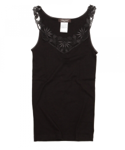 Demi-Luxe BEAMS / フラワーリーフレース タンクトップ