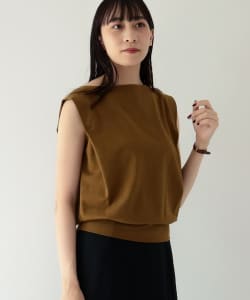 Demi-Luxe BEAMS / インレー ボートネックプルオーバー