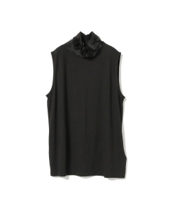 LARDINI / フリルカラー ノースリーブプルオーバー