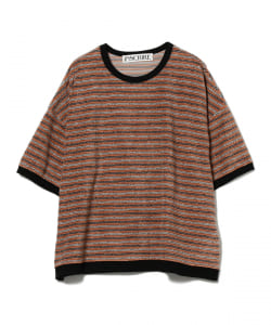 INSCRIRE / パイル ボーダー Tシャツ