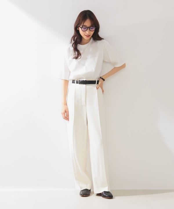 Demi-Luxe BEAMS（デミルクス ビームス）スムース ハーフスリーブ T 