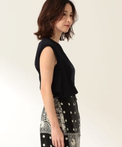 Demi-Luxe BEAMS / スムース ノースリーブ プルオーバー