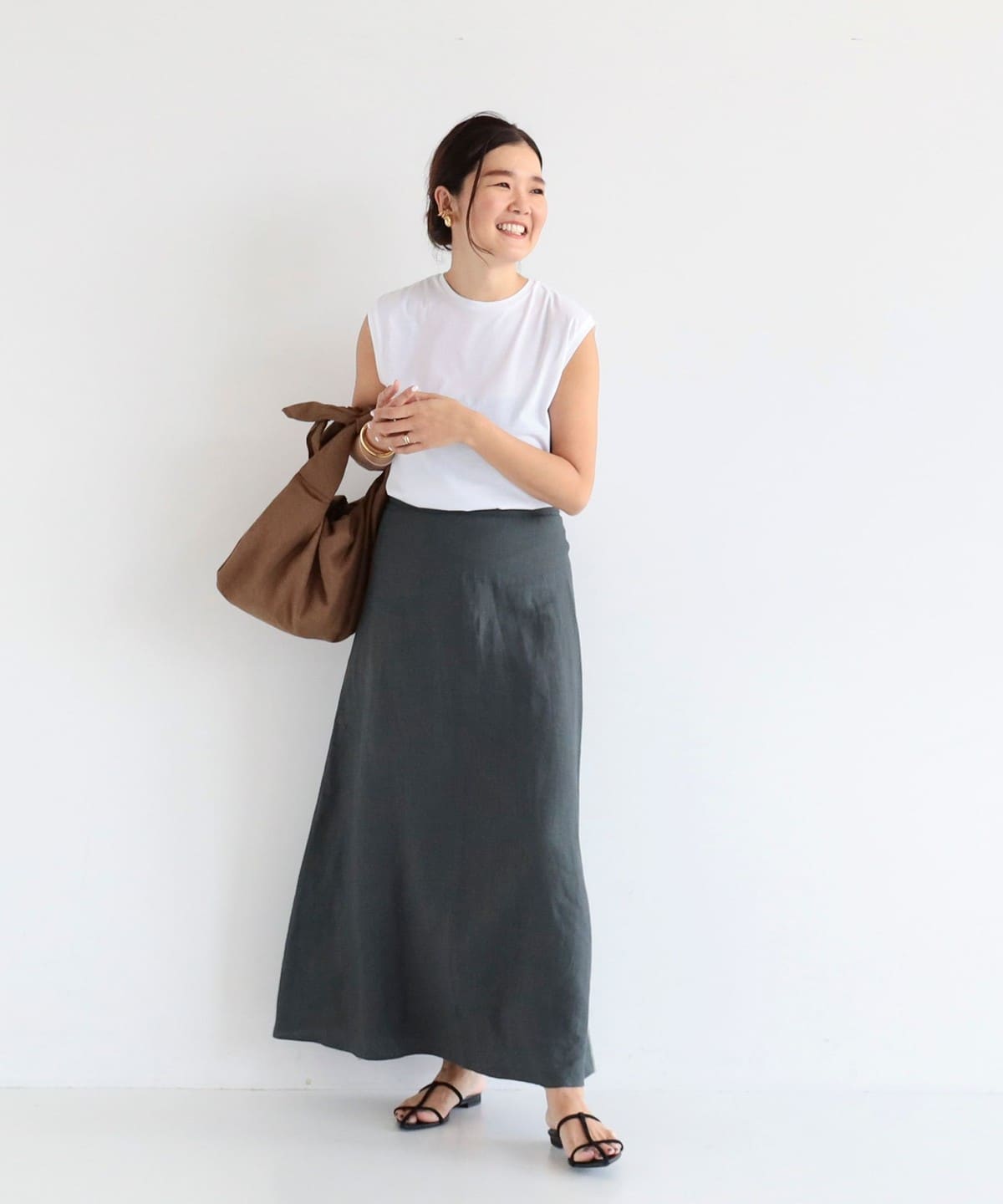 絶対的な信頼 ビームス）ATON BEAMS（デミルクス Demi-Luxe / FRESCA ORGANIC タンクトップ