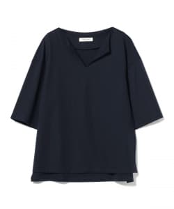 Demi-Luxe BEAMS / 女裝 鑰匙領 側開衩 T恤
