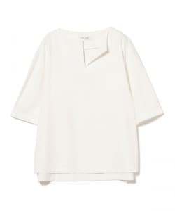 キーネック サイドスリット Tシャツ