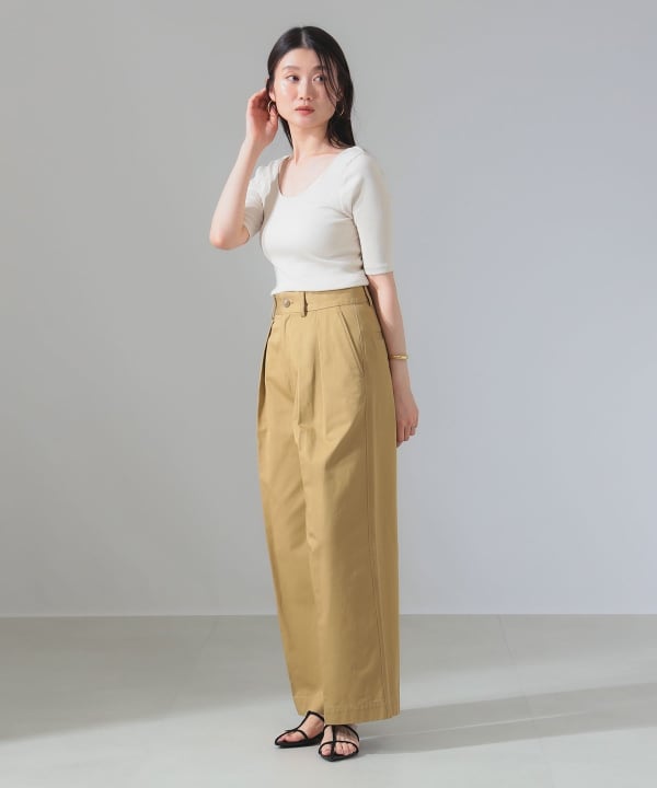 Demi-Luxe BEAMS(デミルクス ビームス)丸胴 テレコ Tシャツ(T Demi-Luxe BEAMS(デミルクス ビームス)丸胴 テレコ Tシャツ(T