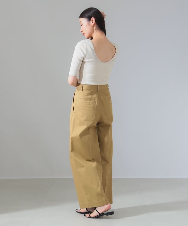 【Demi-Luxe BEAMS】ONE SIZE 丸胴 テレコ 長袖 Tシャツ Demi-Luxe BEAMS（デミルクス ビームス）丸胴 テレコ Tシャツ（T