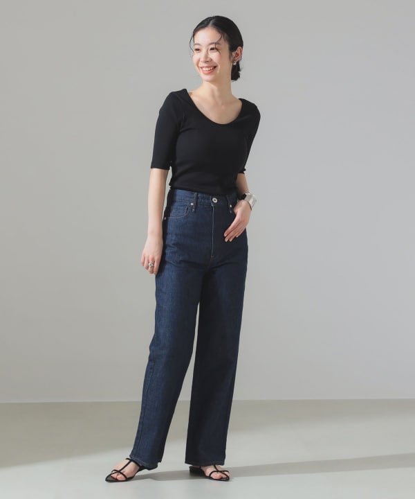 Demi-Luxe BEAMS(デミルクス ビームス)丸胴 テレコ Tシャツ(T Demi-Luxe BEAMS(デミルクス ビームス)丸胴 テレコ Tシャツ(T