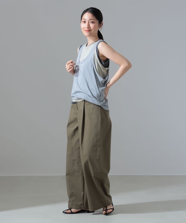新品【INSCRIRE】レイヤードタンクトップ Demi-Luxe BEAMS（デミルクス ビームス）INSCRIRE / ライト