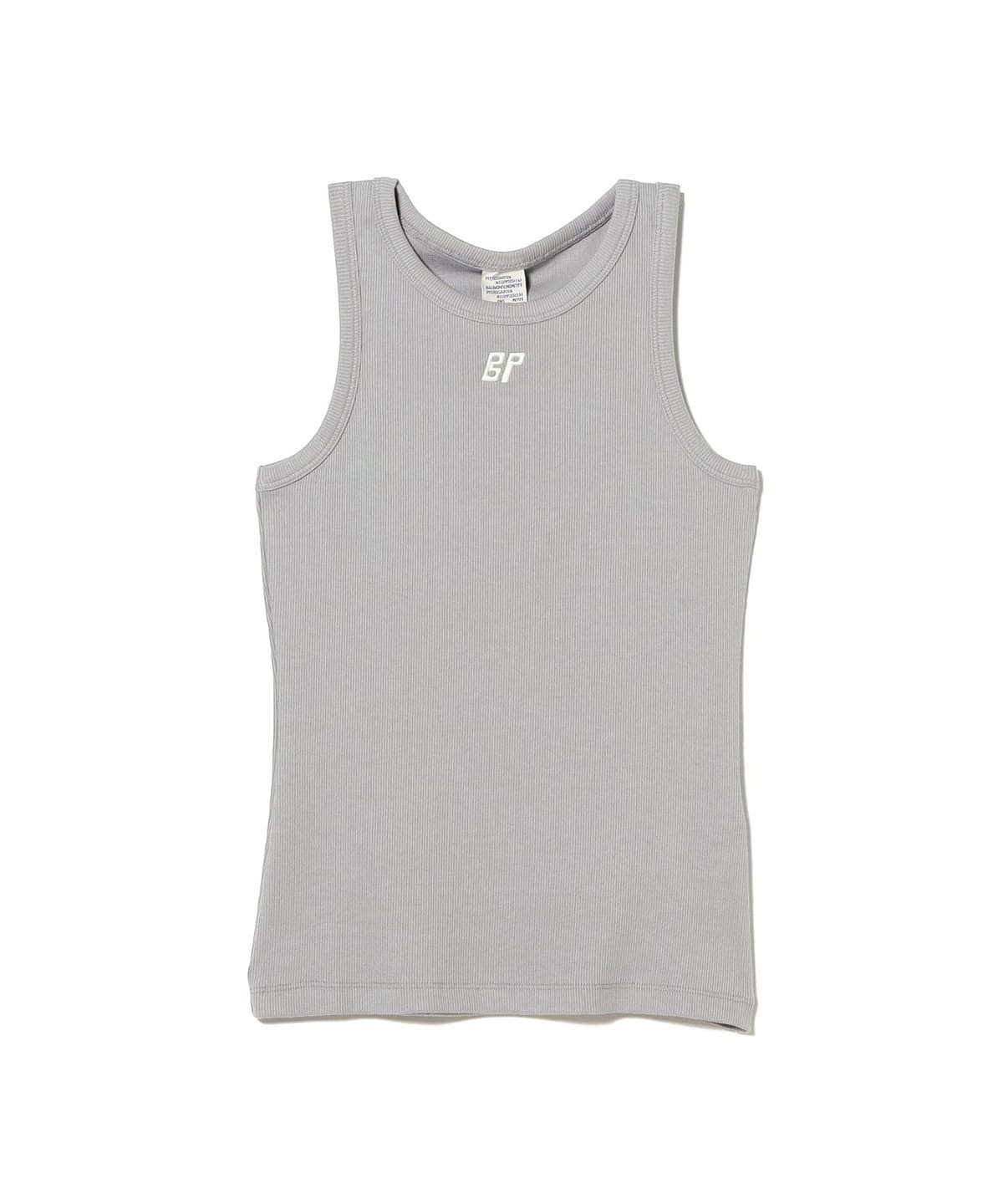 BAUM UND PFERDGARTEN / リブ ロゴ タンクトップ Tシャツ・カットソー WOMEN GREY S BAUM UND PFERDGARTEN / リブ ロゴ タンクトップ Tシャツ・カットソー WOMEN GREY S