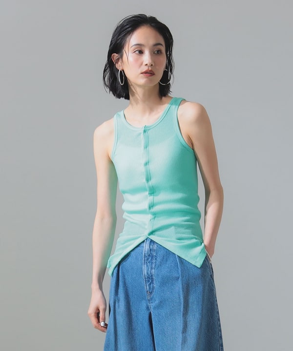 美品 24SS AURALEE ORGANIC SOFT RIB TANK 4 Auralee Organic Soft Rib Tank in Ivory Curated at Jake and Jones